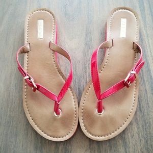 Aldo Leather Flip Flops